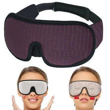Load image into Gallery viewer, Black  Soft Padded Sleeping Mask For Eyes Lightweight Blindfold Night Mask Modern Adjustable Super Smooth Eye Patch For Sleep

