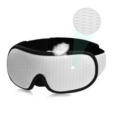 Load image into Gallery viewer, Black  Soft Padded Sleeping Mask For Eyes Lightweight Blindfold Night Mask Modern Adjustable Super Smooth Eye Patch For Sleep
