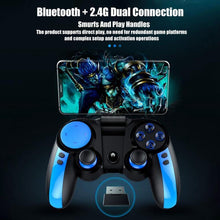 Load image into Gallery viewer, Black Solid Bluetooth Joystick Smartphone Trigger Gamepad Controller Compatible With TV PC Laptop
