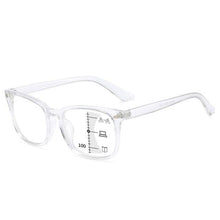 Load image into Gallery viewer, Black Square Multifocal Progressive Reading Glasses For  Men Fashion With Diopters Anti-glare Computer Reading Gaming TV Phones Transparent Glasses For Women Men
