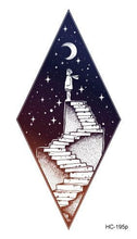 Load image into Gallery viewer, Black Temporary Waterproof Tattoo Sticker Mountains Tree Body Decoration Elegant Stylish Design
