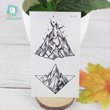 Load image into Gallery viewer, Black Temporary Waterproof Tattoo Sticker Mountains Tree Body Decoration Elegant Stylish Design
