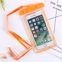 Load image into Gallery viewer, Black Universal Waterproof Phone Case Water Proof Bag Mobile Cover For iPhone 12 11 Pro Max 8 7 Waterproof Phone Bag Waterproof Phone Case With Lanyard for iPhone Case &amp; Strap
