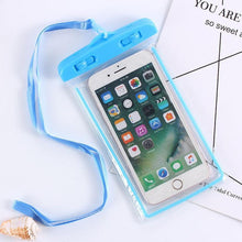 Load image into Gallery viewer, Black Universal Waterproof Phone Case Water Proof Bag Mobile Cover For iPhone 12 11 Pro Max 8 7 Waterproof Phone Bag Waterproof Phone Case With Lanyard for iPhone Case &amp; Strap
