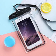 Load image into Gallery viewer, Black Waterproof Mobile Cover Pouch Mobile Case Phone Pouch for iPhone Outdoor Waterproof Phone Case Universal Bag For iPhone 13 12 11 Pro Max Waterproof Phone Pouch Case &amp; Strap
