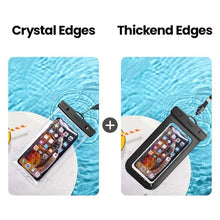 将图片加载到图库查看器，Black Waterproof Phone Case Bag For iPhone 14 13 12 Pro Max Swim Pouch For Universal Protective Phone Case Universal Waterproof Underwater Dustproof Touch Phone Case for iPhone
