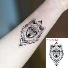 Load image into Gallery viewer, Black Waterproof Temporary Bird Tattoo Sticker Arm Leg Wrist Modern Small Tattoo For Womens And Kids
