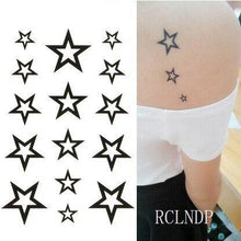Load image into Gallery viewer, Black Waterproof Temporary Bird Tattoo Sticker Arm Leg Wrist Modern Small Tattoo For Womens And Kids
