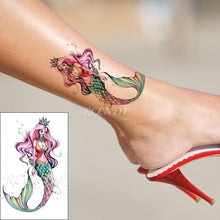 将图片加载到图库查看器，Black Waterproof Temporary Tattoo Sticker Different Design Colorful Fake Tattoo Arm Hand For Halloween Party Womens Mens
