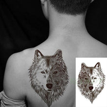 将图片加载到图库查看器，Black Waterproof Temporary Tattoo Sticker Different Design Colorful Fake Tattoo Arm Hand For Halloween Party Womens Mens
