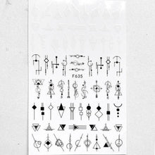 将图片加载到图库查看器，Black White 3D Nail Sticker Decals Cool English Letter Nail Art Decoration Manicure Design Christmas New Year Gift French Nail Art Stickers Decals 8Sheets Nail Art Supplies 3D Self-Adhesive Nail Art Decoration  Pattern Nail Accessories Classic Simple
