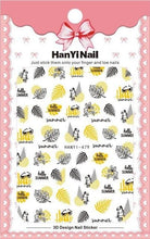 将图片加载到图库查看器，Black White 3D Nail Sticker Decals Cool English Letter Nail Art Decoration Manicure Design Christmas New Year Gift French Nail Art Stickers Decals 8Sheets Nail Art Supplies 3D Self-Adhesive Nail Art Decoration  Pattern Nail Accessories Classic Simple
