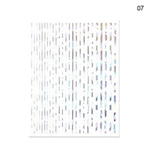 将图片加载到图库查看器，Black White 3D Nail Stickers Metal Gold Silver Geometric Tassel Strip Line Adhesive Transfer Decals Nail Art Design  Gold Silver Metal Nail Sticker  Metallic Curve Strip Line Nail Decal Self-Adhesive 3D Wave Design Nail Tips Decorations Manicure for Women
