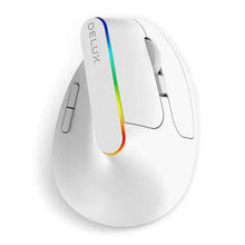 Load image into Gallery viewer, Black Wireless Ergonomic Mouse Vertical 1600 DPI Button Gaming Mouse RGB Optical USB Mice For PC And Laptop 2.4Ghz
