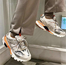 将图片加载到图库查看器，Black Womens Breathable Sneakers  Spring Mesh  Sneakers Woman Elegant Casual Sneakers Outdoor Sport Summer Couple Cushion Flats Running Womens Sneakers
