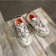 将图片加载到图库查看器，Black Womens Breathable Sneakers  Spring Mesh  Sneakers Woman Elegant Casual Sneakers Outdoor Sport Summer Couple Cushion Flats Running Womens Sneakers
