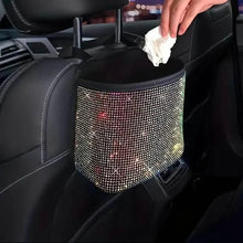 Load image into Gallery viewer, Bling Rhinestones Car Trash Can
