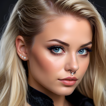 将图片加载到图库查看器，CZ Flat Back Stud Earrings - 3 Pairs
