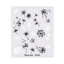 将图片加载到图库查看器，Blue Marble Water Decal Sticker Wave Line Flower Leaf Tree Summer Slider Decor For Manicuring Nail Art Watermarks Curve Graffiti Nail Design for Acrylic Nail Supplies Designer Nail Decorations for Women Girls Kids
