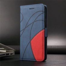Load image into Gallery viewer, Blue PU Leather Wallet Flip Phone Case Cover For iPhone 13 Pro Max Case Leather Flip Cover iPhone 13 Pro Phone Case For  iPhone 12 Mini 14 11 8 7 6 6s Plus 5 5s Case
