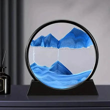 Load image into Gallery viewer, Blue Quicksand Art Glass Ornament - 3D Moving Sand Painting
