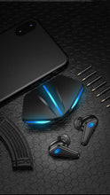 Load image into Gallery viewer, Bluetooth 5.0 Gaming Headset Workout Music Earphones Earbuds With Mic Bass Audio Quality Sound Wireless Headphones Sports Headphones Wearable Sweatproof Easy Pairing Headset For Sport Black
