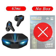 Load image into Gallery viewer, Bluetooth 5.0 Gaming Headset Workout Music Earphones Earbuds With Mic Bass Audio Quality Sound Wireless Headphones Sports Headphones Wearable Sweatproof Easy Pairing Headset For Sport Black
