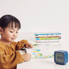 Load image into Gallery viewer, Bluetooth Alarm Clock Temperature Humidity Display LCD Screen Adjustable Clock Dual Alarm Clock with Night Light, Alarm Clock for Kids Small Alarm Clock for Home Bedroom Travel USB Powered Cute Design Nightlight With APP Smart Home
