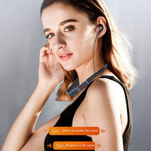 Load image into Gallery viewer, Bluetooth-Compatible Magnetic Neckband Headphone Wireless Earphone Sport Headset Noise Cancelling Microphone Bluetooth Over Ear Headphones, Wireless 5.0/Wired Headset, 55Hrs Playtime, Hi-Fi Stereo Deep Bass, Soft Earmuffs &amp; Light Weight
