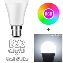 Load image into Gallery viewer, Bluetooth E27 LED Bulb RGB Smart Light Bulbs 15W B22 RGBW RGBWW Lampada Colorful Dimmable Phone APP Control LED Lamp For Home WiFi &amp; Bluetooth 5.0, Compatible w/ Alexa &amp; Google Without Hub, Dimmable, Music Sync, Schedules, Color Changing Light Bulb RGBW
