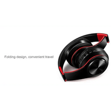 将图片加载到图库查看器，Bluetooth Foldable Earphone Unique Wireless Stereo Headphones Sport Earphone With Microphone Modern Music Headphones
