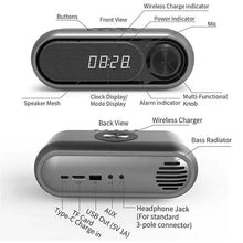 将图片加载到图库查看器，Bluetooth Speaker Wireless Charger with Alarm Clock
