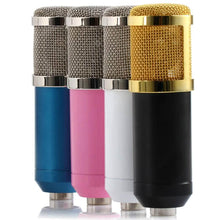 Load image into Gallery viewer, BM-800 Condenser Sound Recording Microphone with Shock Mount for Radio Braodcasting
