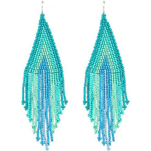 将图片加载到图库查看器，Boho Long Beaded Drop Earrings
