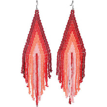 将图片加载到图库查看器，Boho Long Beaded Drop Earrings
