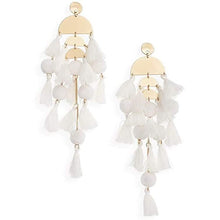 Load image into Gallery viewer, Boho Long Tassel Fringe Earrings
