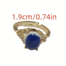 Load image into Gallery viewer, Boho Style Color Changing Mood Stone Cuff Rings
