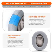 Load image into Gallery viewer, Bose QC35 Cooling Gel Earpads - WC FreeZe
