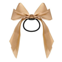 将图片加载到图库查看器，Bow-Knot Elastic Hair Bands Accessories Fashion Hair Band Long Ribbon Bow Ponytail Hair Tie Scrunchies Ponytail Holder Accessories for Women And Girls
