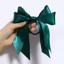 将图片加载到图库查看器，Bow-Knot Elastic Hair Bands Accessories Fashion Hair Band Long Ribbon Bow Ponytail Hair Tie Scrunchies Ponytail Holder Accessories for Women And Girls
