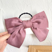 将图片加载到图库查看器，Bow-Knot Elastic Hair Bands Accessories Fashion Hair Band Long Ribbon Bow Ponytail Hair Tie Scrunchies Ponytail Holder Accessories for Women And Girls
