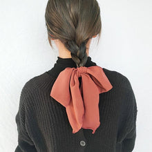 将图片加载到图库查看器，Bowknot Hair Scrunchies For Women Girls Sweet Elastic Hair Bands Elegant Hair Tie Rope Rubber Band Hair Gum Gorgeous Hair Accessories For Women
