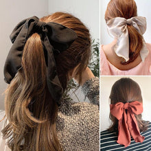 将图片加载到图库查看器，Bowknot Hair Scrunchies For Women Girls Sweet Elastic Hair Bands Elegant Hair Tie Rope Rubber Band Hair Gum Gorgeous Hair Accessories For Women
