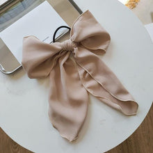 将图片加载到图库查看器，Bowknot Hair Scrunchies For Women Girls Sweet Elastic Hair Bands Elegant Hair Tie Rope Rubber Band Hair Gum Gorgeous Hair Accessories For Women
