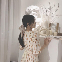 将图片加载到图库查看器，Bowknot Hair Scrunchies For Women Girls Sweet Elastic Hair Bands Elegant Hair Tie Rope Rubber Band Hair Gum Gorgeous Hair Accessories For Women
