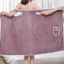 将图片加载到图库查看器，Bowknot Wearable Bath Towel for Adults
