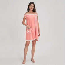 将图片加载到图库查看器，Bowknot Wearable Bath Towel for Adults

