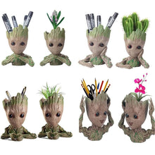 Load image into Gallery viewer, Boxod Treeman Baby Groot Succulent Flower Pot with Hole Pen Holder
