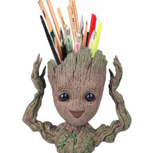 Load image into Gallery viewer, Boxod Treeman Baby Groot Succulent Flower Pot with Hole Pen Holder
