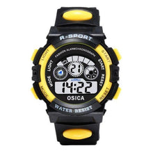 将图片加载到图库查看器，Boys Sports Military Kids Digital Watches Student Childrens Watch Fashion Luminous Led Alarm Camouflage Green Waterproof 7 Color Led Backlight Multifuction Wristwatch For Boys Girls
